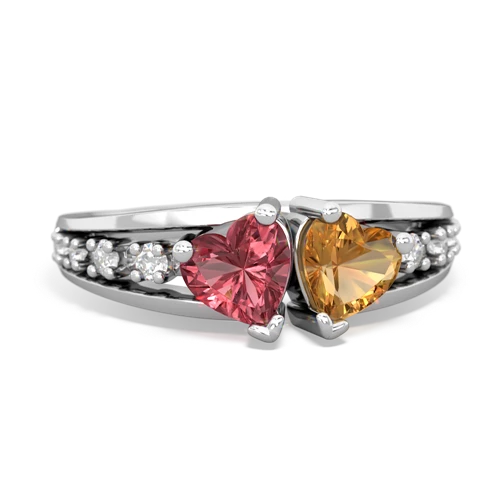 tourmaline-citrine modern ring