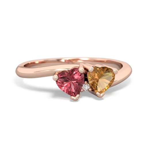 tourmaline-citrine sweethearts promise ring