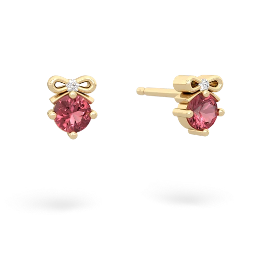 tourmaline bows earrings