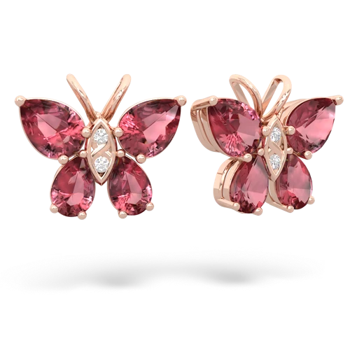 tourmaline butterfly earrings