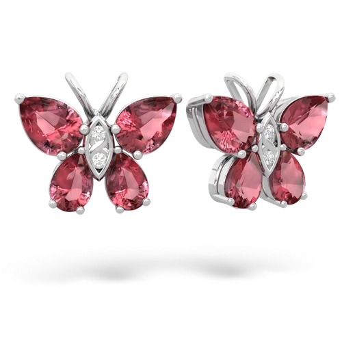 tourmaline butterfly earrings