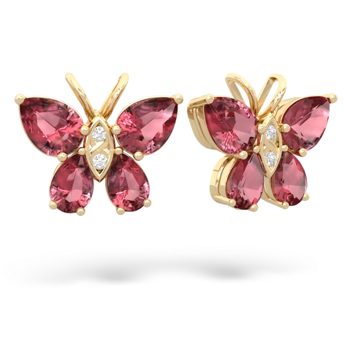 tourmaline butterfly earrings