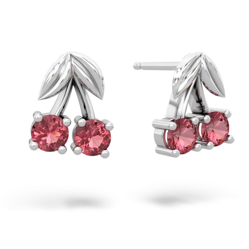 tourmaline cherries earrings