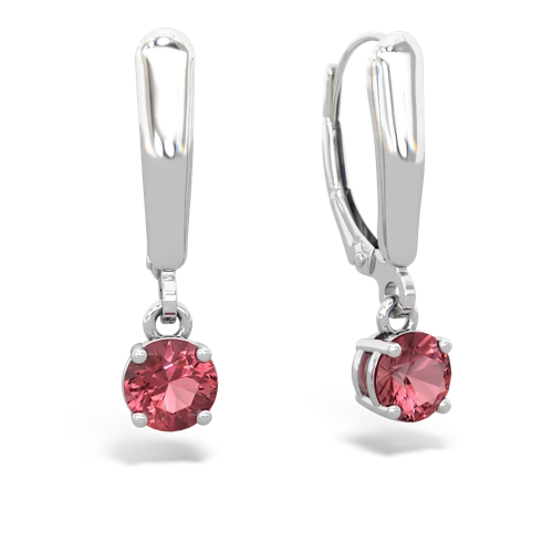 tourmaline lever-back earrings