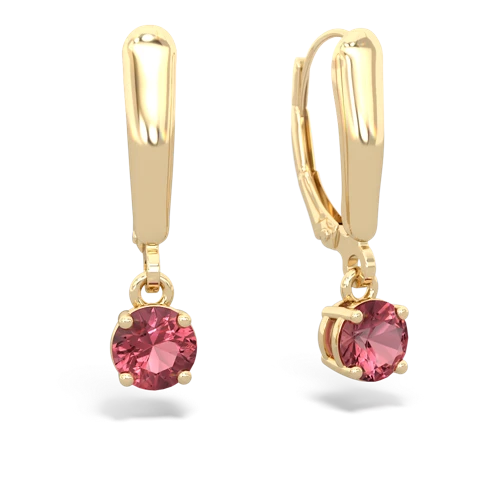 tourmaline lever-back earrings