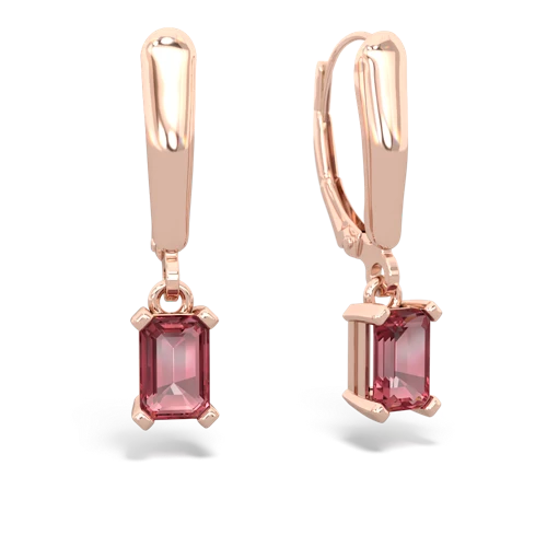 tourmaline lever-back earrings