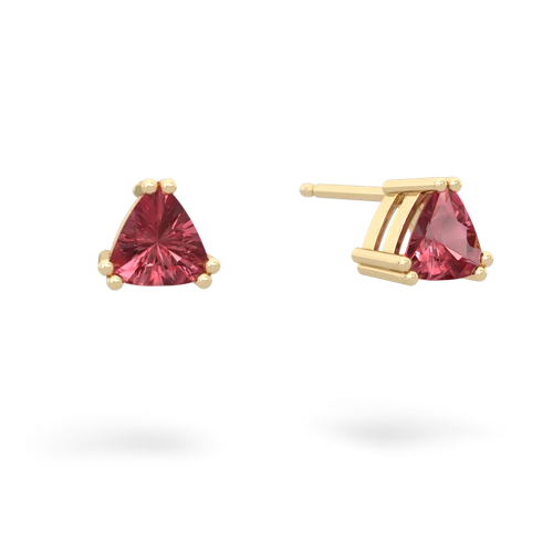 tourmaline trillion stud earrings