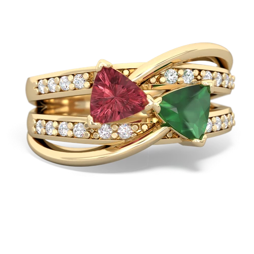 tourmaline-emerald couture ring