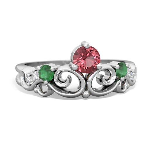 tourmaline-emerald crown keepsake ring