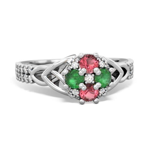 tourmaline-emerald engagement ring