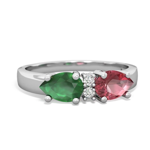 tourmaline-emerald timeless ring