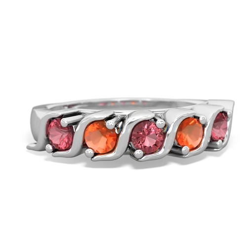 tourmaline-fire opal timeless ring