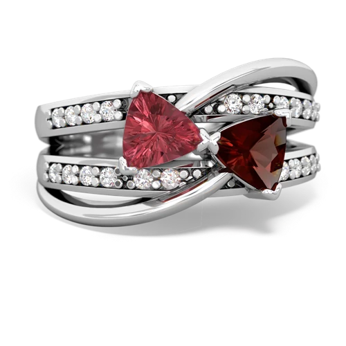 tourmaline-garnet couture ring