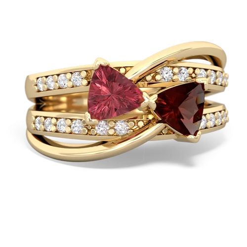 tourmaline-garnet couture ring