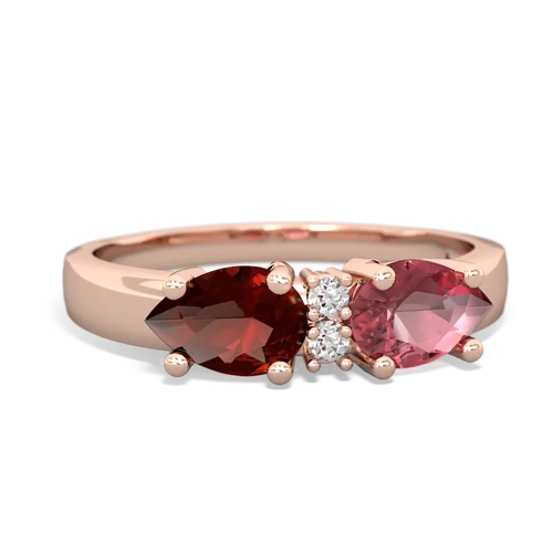 tourmaline-garnet timeless ring