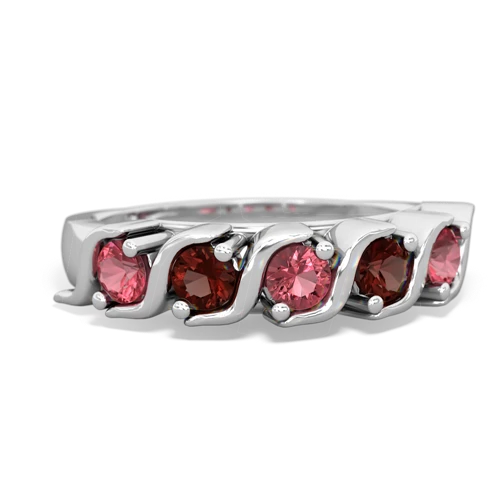 tourmaline-garnet timeless ring