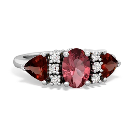 tourmaline-garnet timeless ring