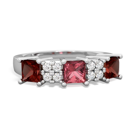 tourmaline-garnet timeless ring