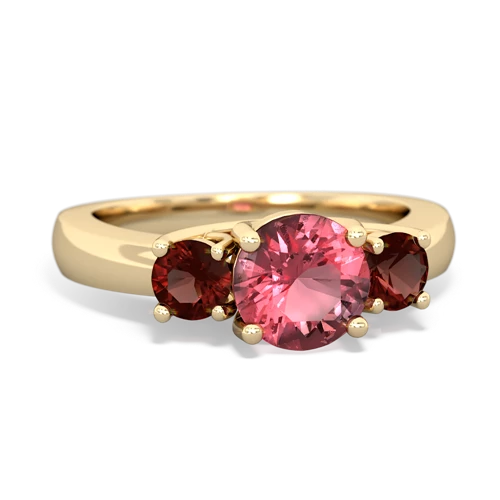 tourmaline-garnet timeless ring