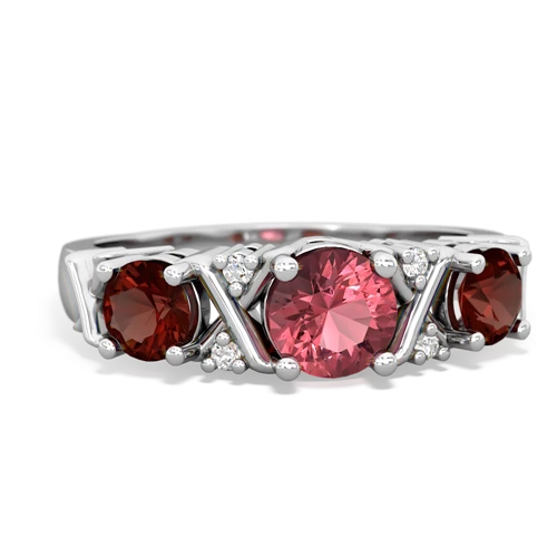 tourmaline-garnet timeless ring