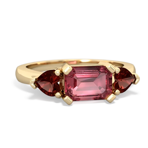 tourmaline-garnet timeless ring