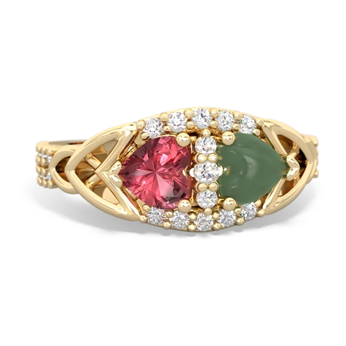 tourmaline-jade keepsake engagement ring