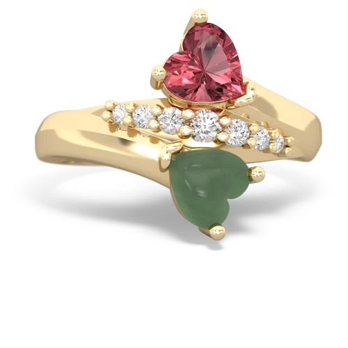 tourmaline-jade modern ring