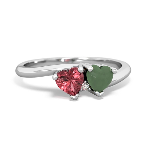 tourmaline-jade sweethearts promise ring