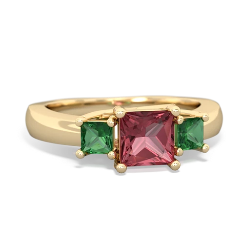 tourmaline-lab emerald timeless ring