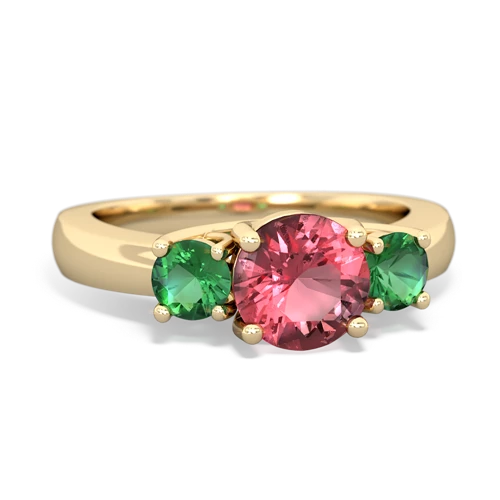 tourmaline-lab emerald timeless ring