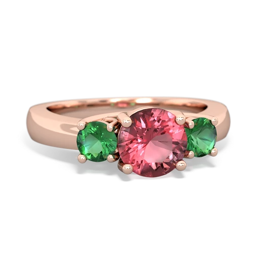 tourmaline-lab emerald timeless ring