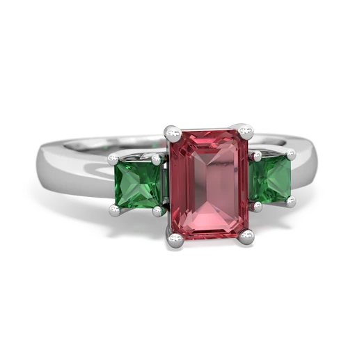 tourmaline-lab emerald timeless ring