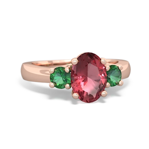 tourmaline-lab emerald timeless ring