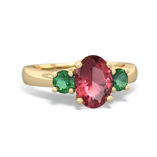 tourmaline-lab emerald timeless ring