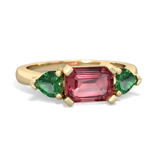 tourmaline-lab emerald timeless ring