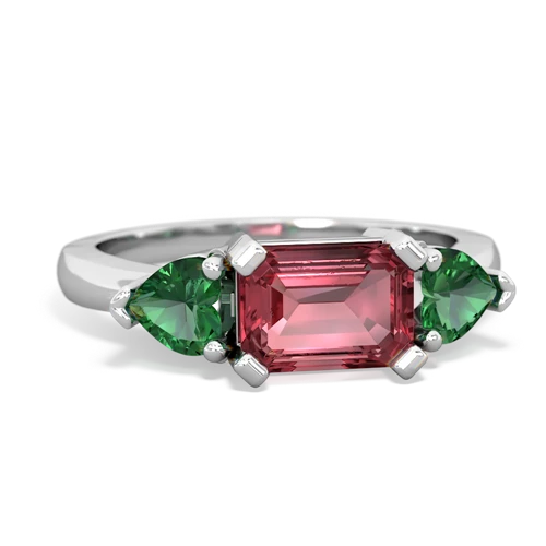 tourmaline-lab emerald timeless ring