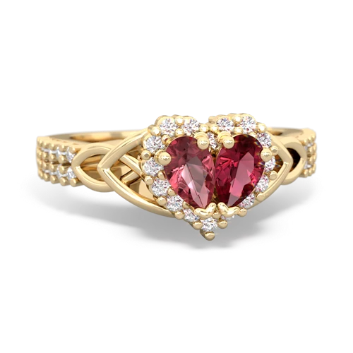 tourmaline-lab ruby keepsake engagement ring