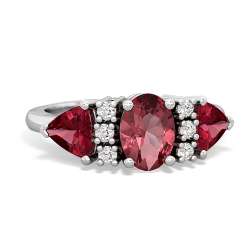 tourmaline-lab ruby timeless ring