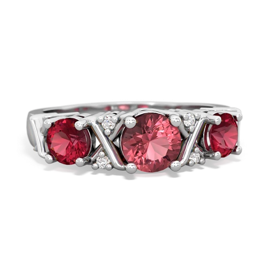 tourmaline-lab ruby timeless ring