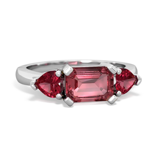 tourmaline-lab ruby timeless ring