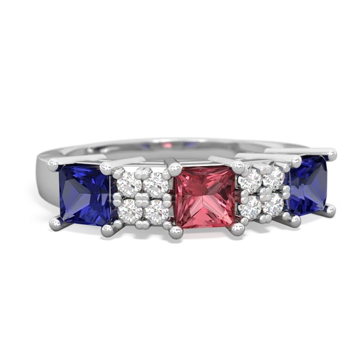 tourmaline-lab sapphire timeless ring