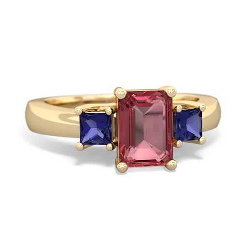 tourmaline-lab sapphire timeless ring