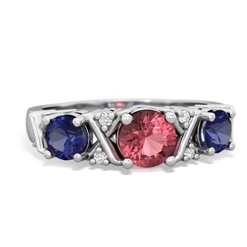 tourmaline-lab sapphire timeless ring