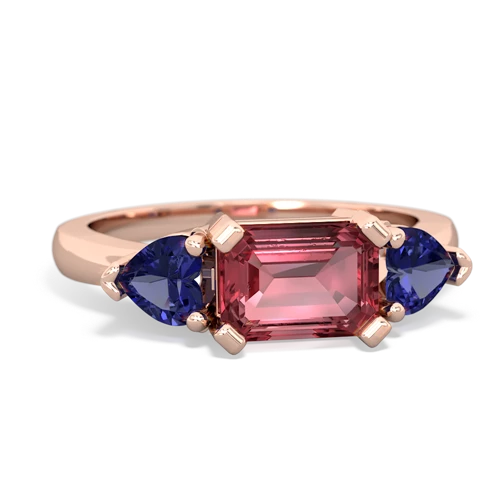 tourmaline-lab sapphire timeless ring