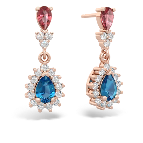 tourmaline-london topaz dangle earrings