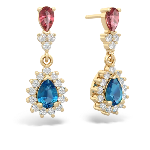 tourmaline-london topaz dangle earrings