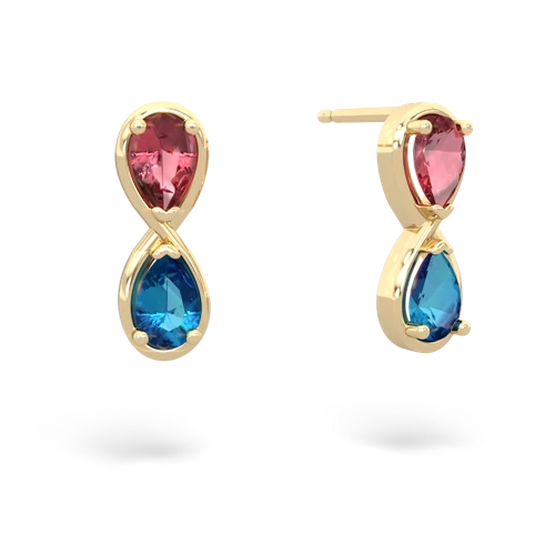 tourmaline-london topaz infinity earrings