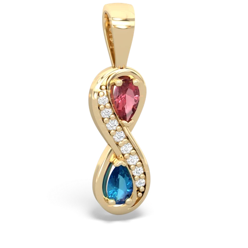 tourmaline-london topaz keepsake infinity pendant