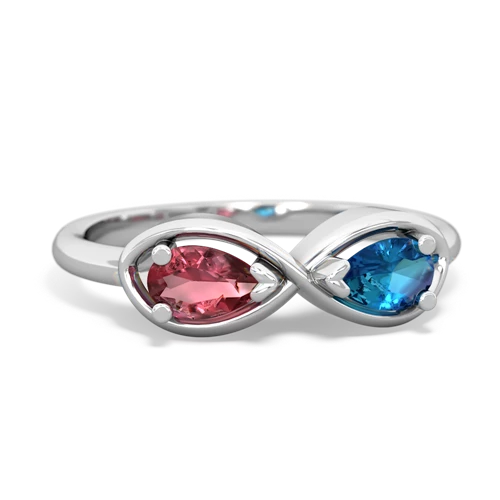 tourmaline-london topaz infinity ring