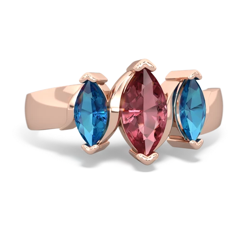 tourmaline-london topaz keepsake ring